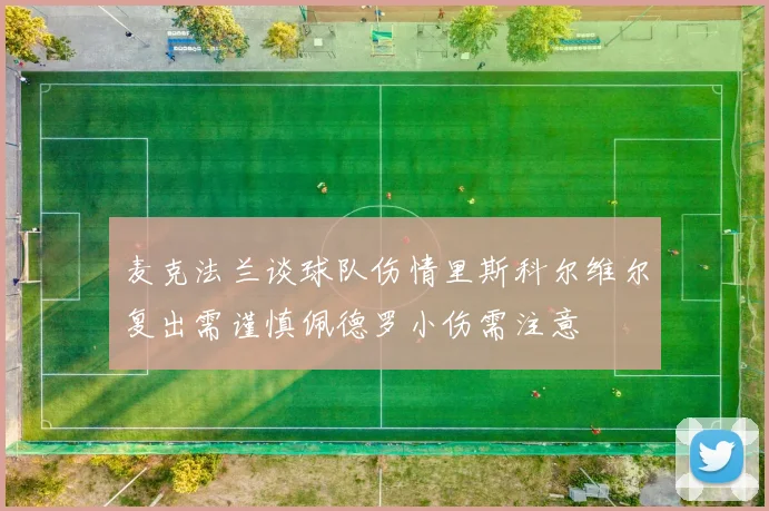 麦克法兰谈球队伤情里斯科尔维尔复出需谨慎佩德罗小伤需注意